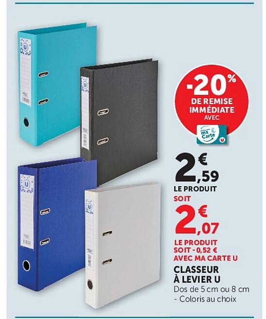 CLASSEUR À LEVIER U