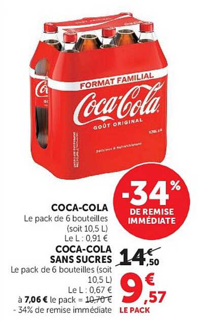 COCA-COLA SANS SUCRES
