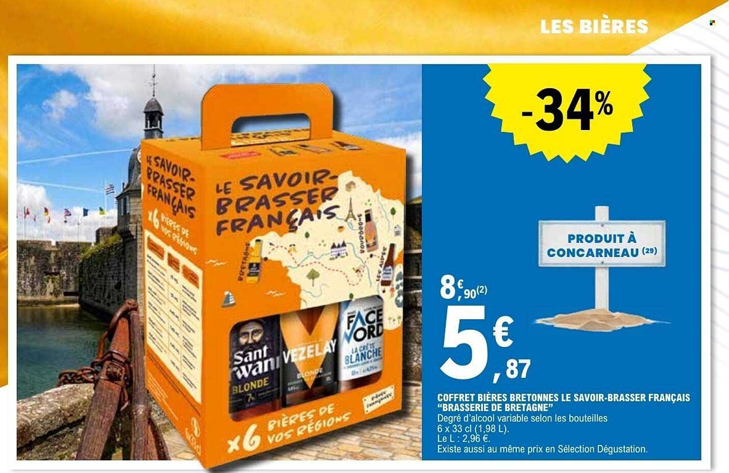 COFFRET BIÈRES BRETONNES LE SAVOIR-BRASSER FRANÇAIS “BRASSERIE DE BRETAGNE”