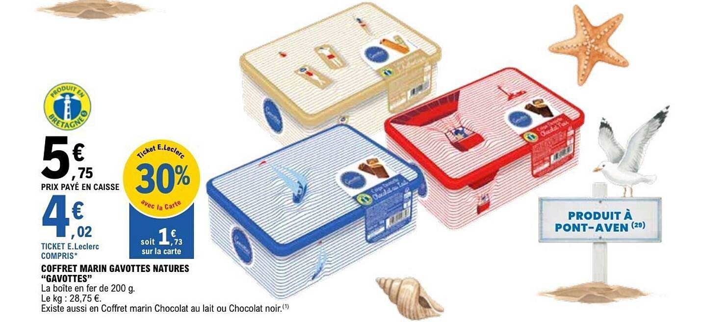 COFFRET MARIN GAVOTTES NATURES “GAVOTTES”