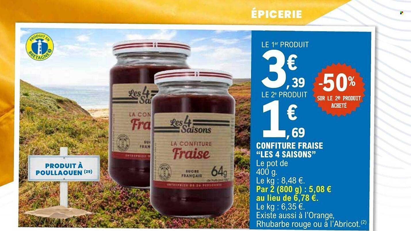 CONFITURE FRAISE “LES 4 SAISONS”