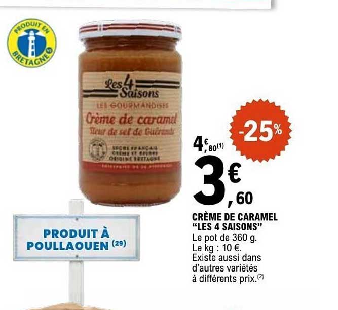 CRÈME DE CARAMEL “LES 4 SAISONS”