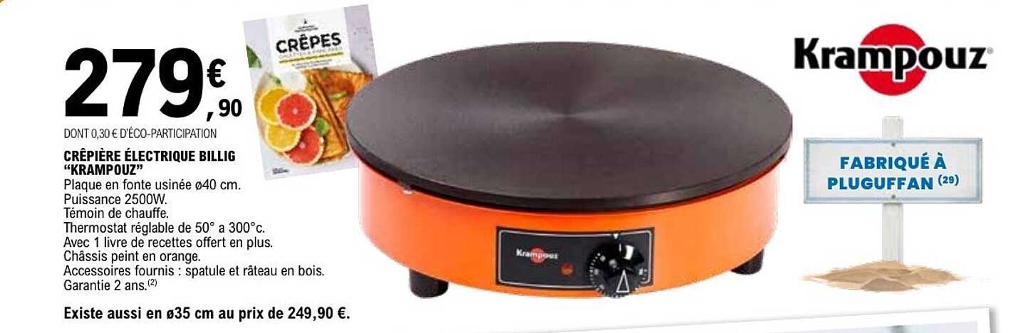 CRÊPIÈRE ÉLECTRIQUE BILLIG “KRAMPOUZ”