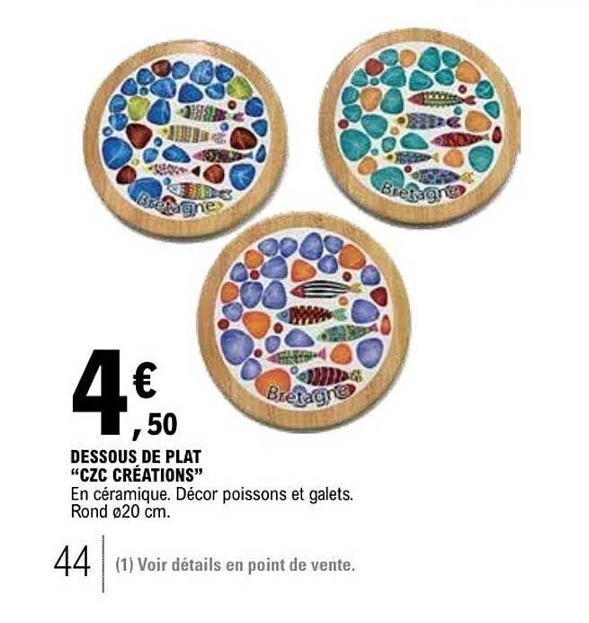 DESSOUS DE PLAT “CZC CRÉATIONS”