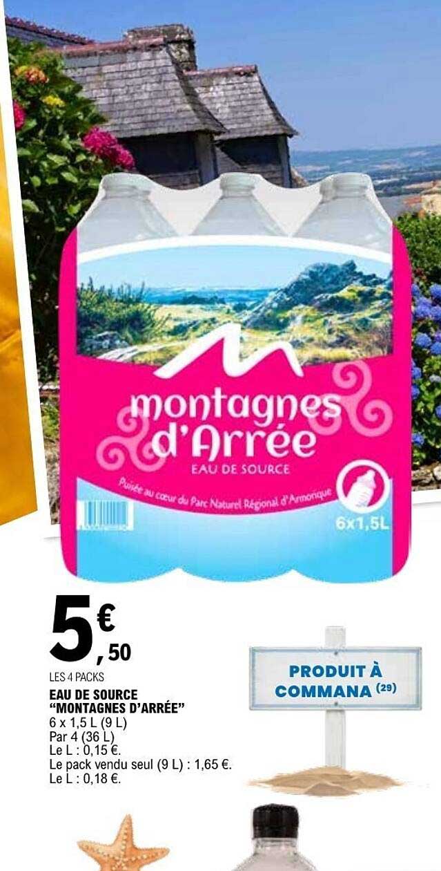 EAU DE SOURCE “MONTAGNES D’ARRÉE”