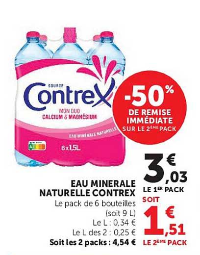 EAU MINERALE NATURELLE CONTREX