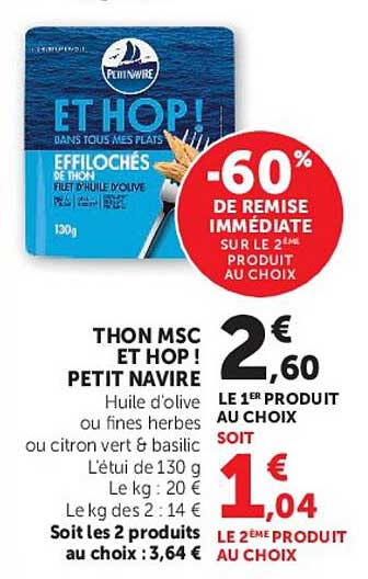 ET HOP! DANS TOUS MES PLATS ÉMOUCHÉS DE THON FILETS D'HUILE D'OLIVE