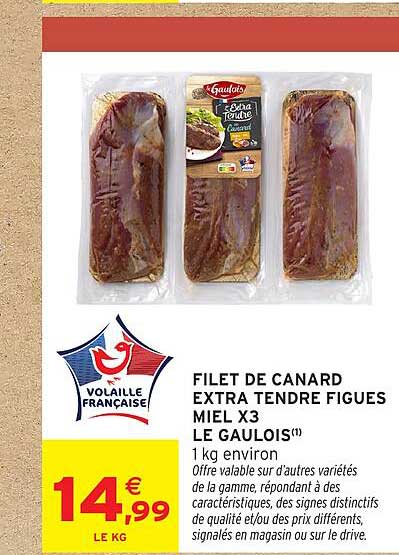FILET DE CANARD EXTRA TENDRE FIGUES MIEL X3 LE GAULOIS(1)