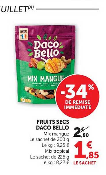 FRUITS SECS DACO BELLO