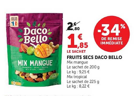 FRUITS SECS DACO BELLO