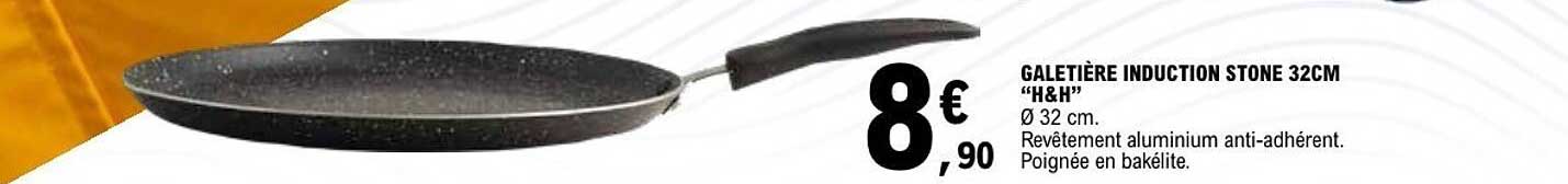 GALETIERE INDUCTION STONE 32CM “H&H”