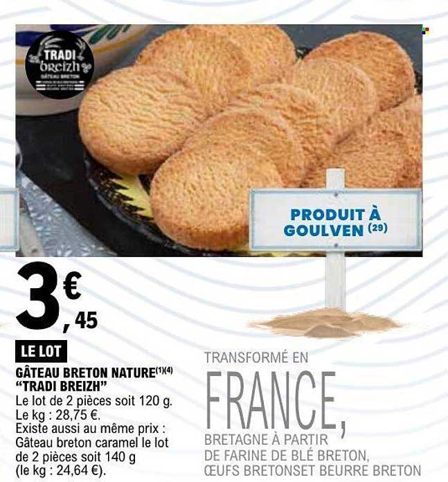 GÂTEAU BRETON NATURE “TRADI BREIZH”