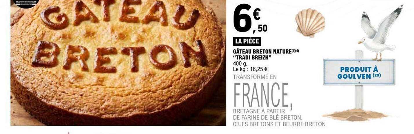 GÂTEAU BRETON NATURE(1)(4) “TRADI BREIZH”
