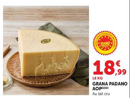 GRANA PADANO AOP(1)(D) Au lait cru