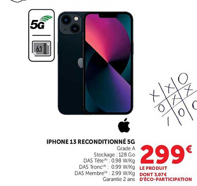 IPHONE 13 RECONDITIONNÉ 5G