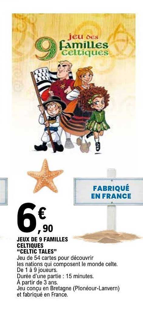 JEUX DE 9 FAMILLES CELTIQUES “CELTIC TALES”