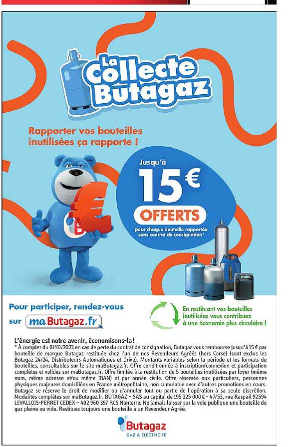 La collecte Butagaz
