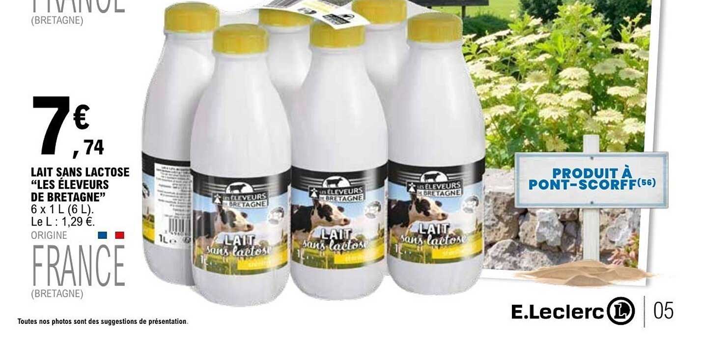 LAIT SANS LACTOSE “LES ÉLEVEURS DE BRETAGNE”