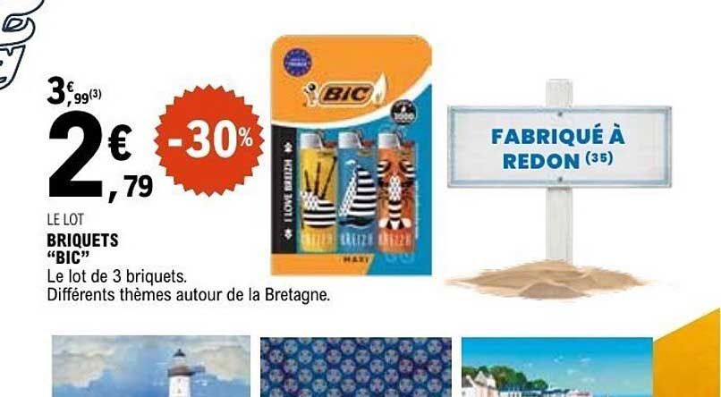 LE LOT BRIQUETS “BIC”