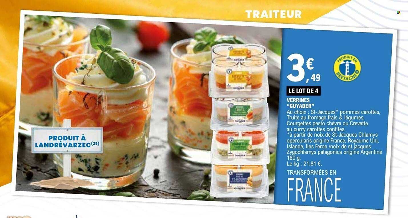 LE LOT DE 4 VERRINES “GUYADER”