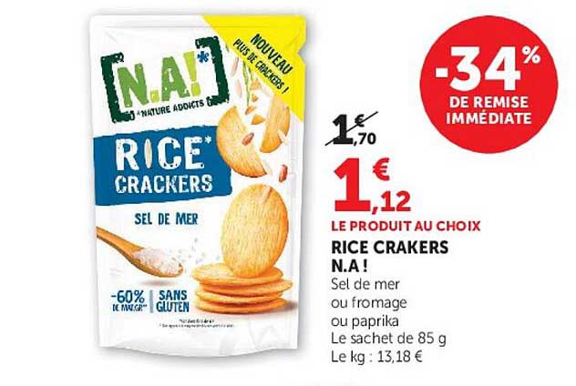 LE PRODUIT AU CHOIX RICE CRAKERS N.A!