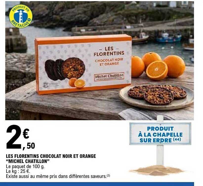 LES FLORENTINS CHOCOLAT NOIR ET ORANGE “MICHEL CHATILLON”