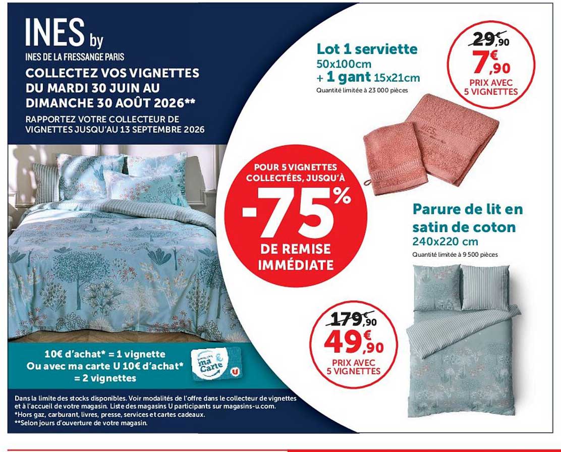 Lot 1 serviette 50x100cm + 1 gant 15x21cm