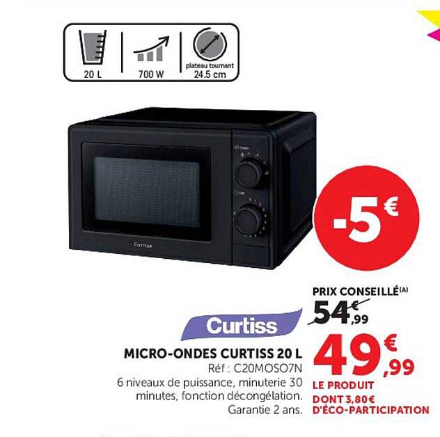 MICRO-ONDES CURTISS 20 L