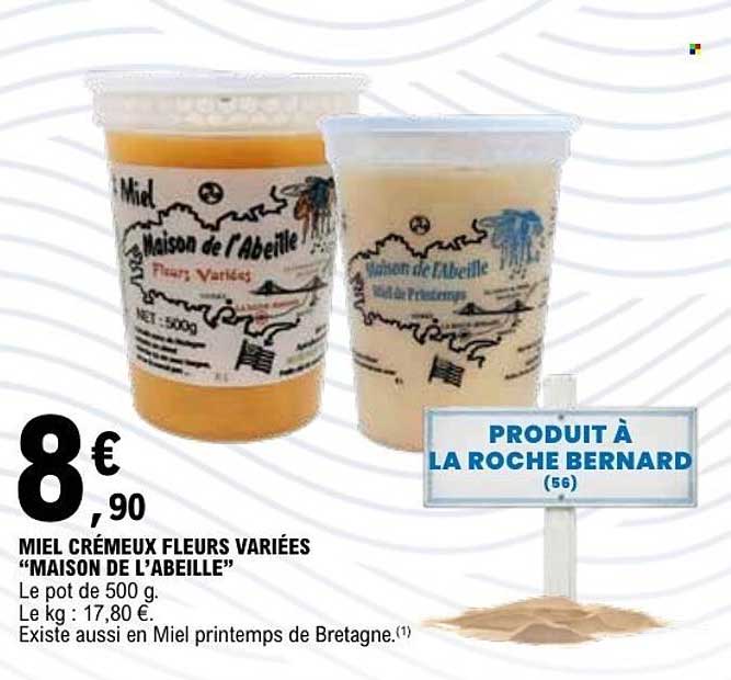 MIEL CRÉMEUX FLEURS VARIÉES “MAISON DE L’ABEILLE”