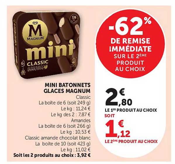 MINI BATONNETS GLACES MAGNUM
