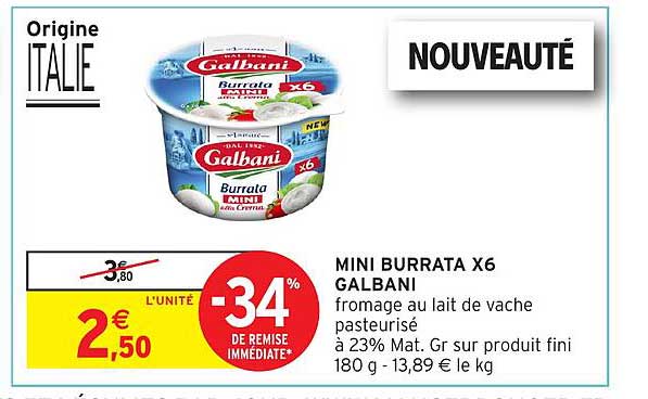 MINI BURRATA X6 GALBANI