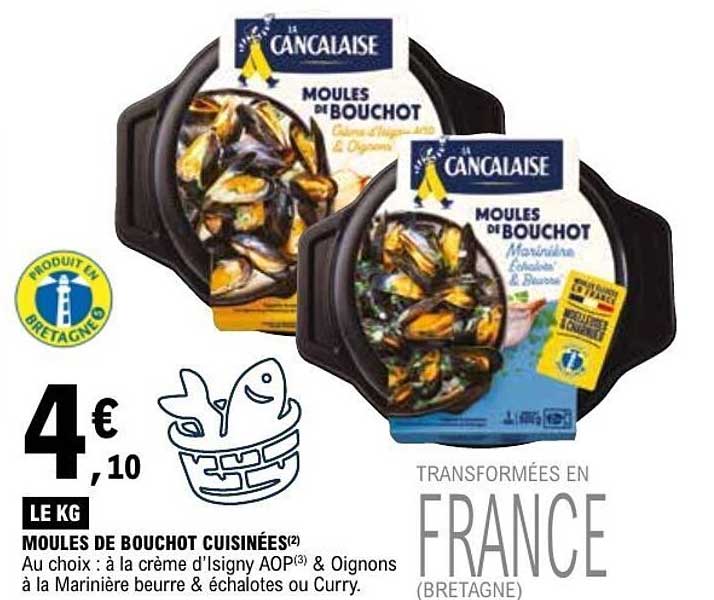 MOULES DE BOUCHOT CUISINÉES