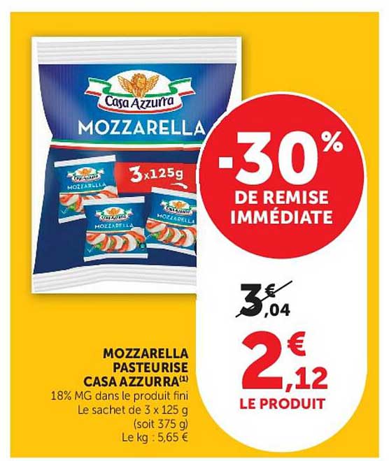 MOZZARELLA PASTEURISÉ CASA AZZURRA (1)