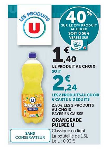 ORANGEADE PULPE U