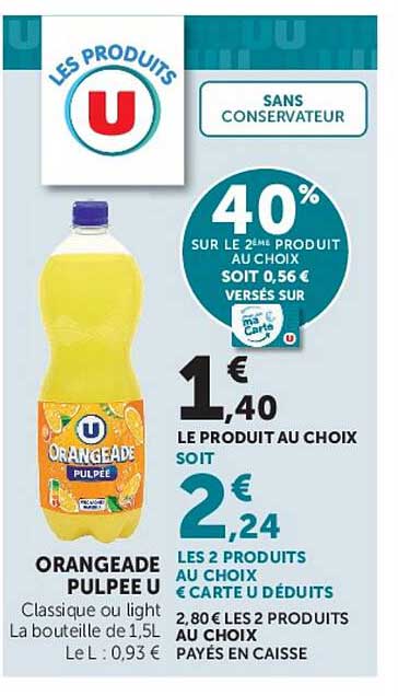 ORANGEADE PULPEE U