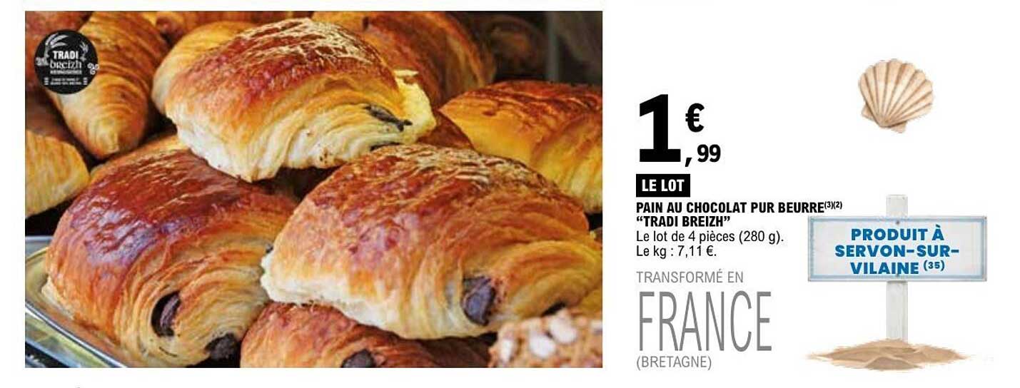PAIN AU CHOCOLAT PUR BEURRE "TRADI BREIZH"