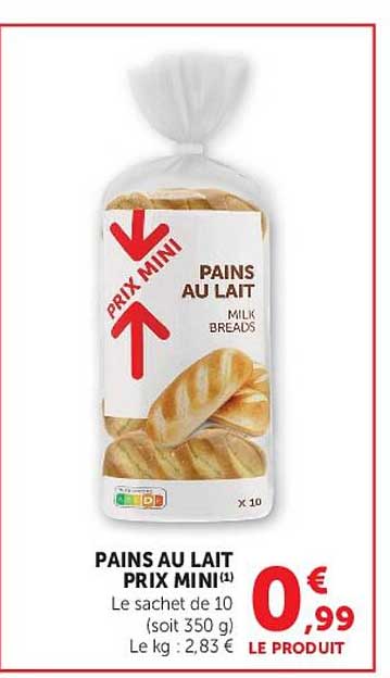 PAINS AU LAIT PRIX MINI