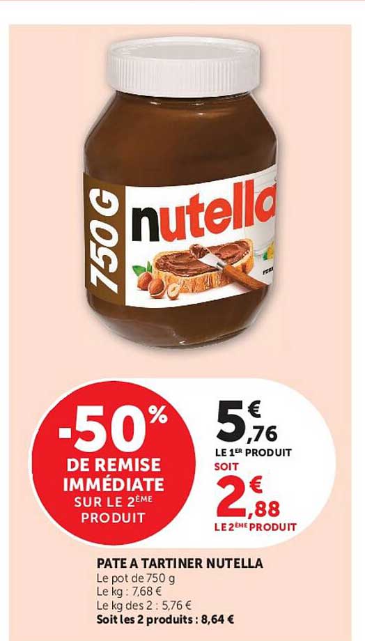 PATE A TARTINER NUTELLA