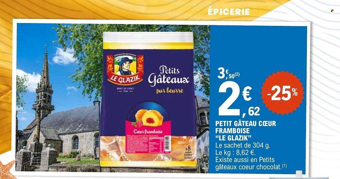 PETIT GÂTEAU CŒUR FRAMBOISE “LE GLAZIK”