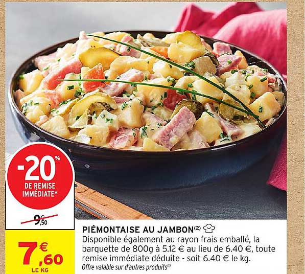 PIÉMONTAISE AU JAMBON