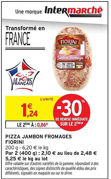 PIZZA JAMBON FROMAGES FIORINI