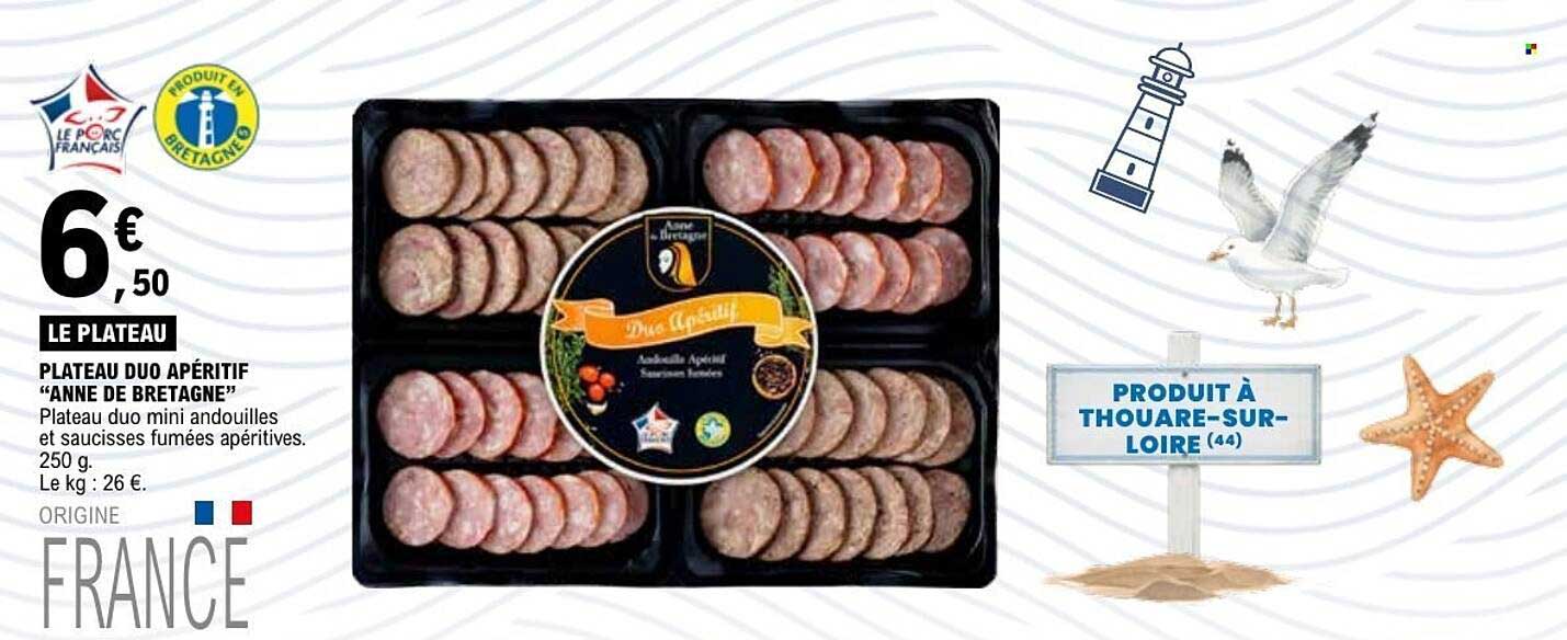 PLATEAU DUO APÉRITIF “ANNE DE BRETAGNE”