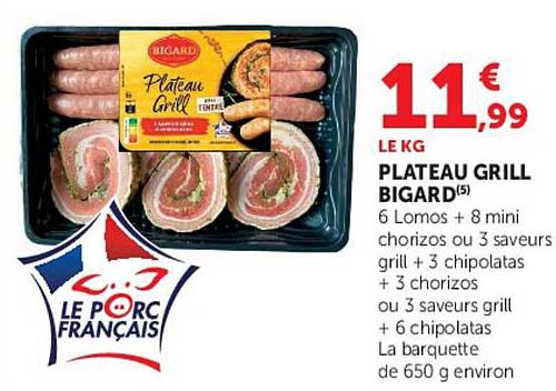 PLATEAU GRILL BIGARD
