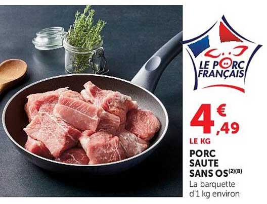 PORC SAUTÉ SANS OS