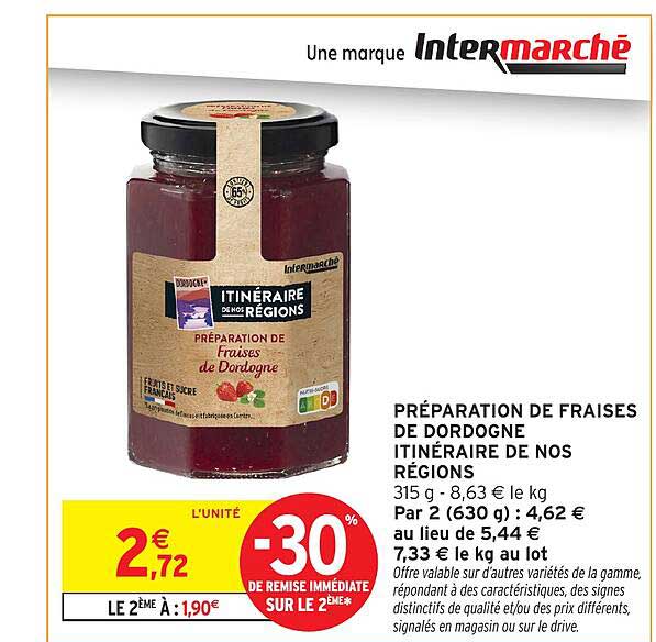 PRÉPARATION DE FRAISES DE DORDOGNE ITINÉRAIRE DE NOS RÉGIONS