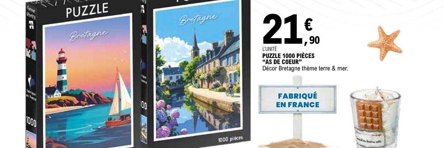 PUZZLE 1000 PIÈCES “AS DE COEUR”
