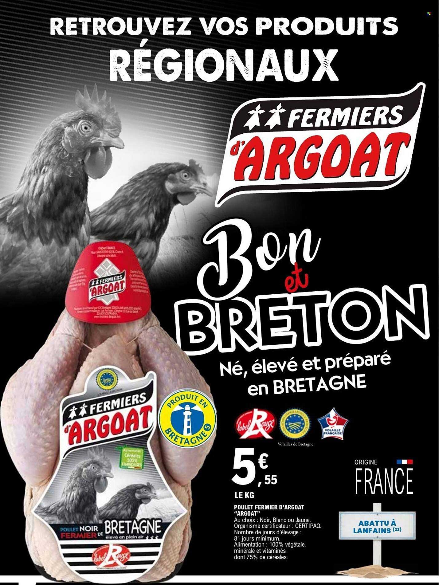 RETROUVEZ VOS PRODUITS RÉGIONAUX - FERMIERS d’ARGOAT - Bon et BRETON