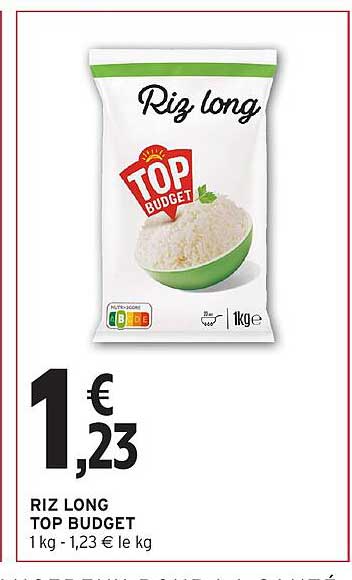 Riz long TOP BUDGET