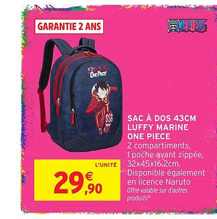 SAC À DOS 43CM LUFFY MARINE ONE PIECE