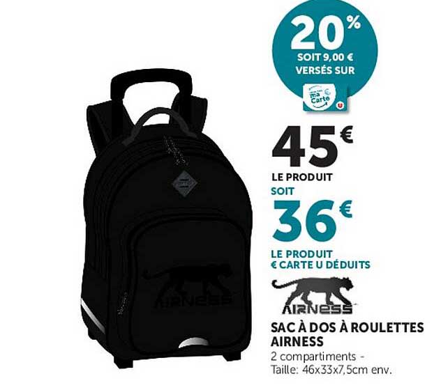SAC À DOS À ROULETTES AIRNESS